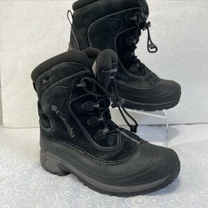 Columbia Bugaboot  Snow Boots Weatherproof  Size 7 Youth Boys Girls Kids Black